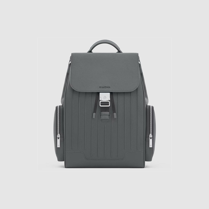 rimowa never still leather flap backpack